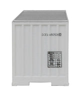 48' Ribbed Side Container - Assembled -- Genstar (white, blue)-6