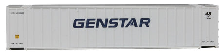48' Ribbed Side Container - Assembled -- Genstar (white, blue)-7