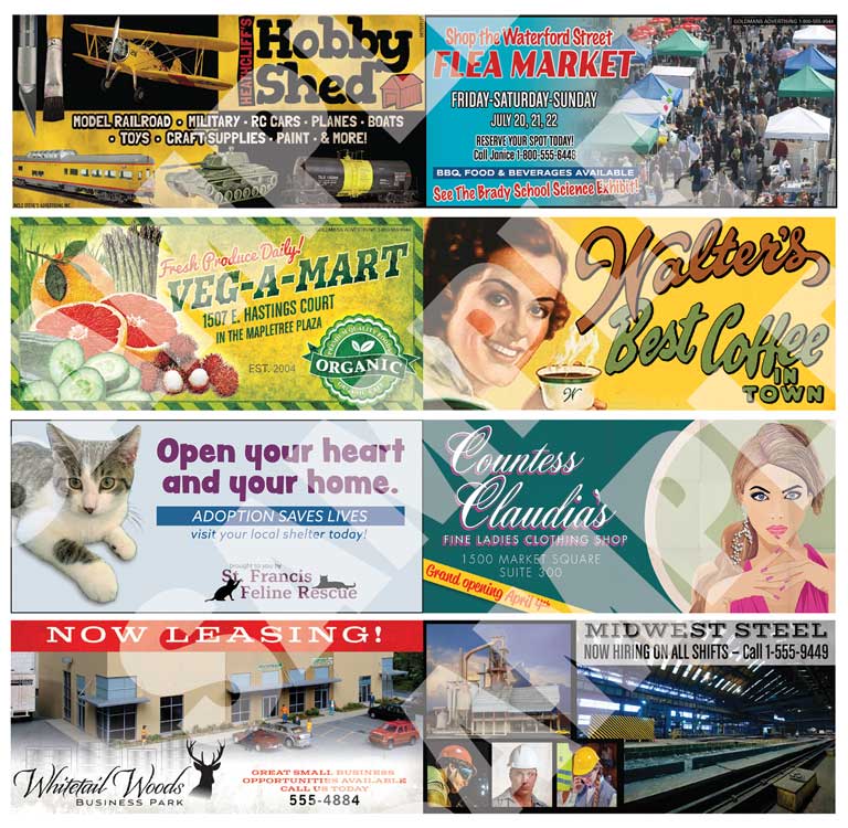 Wall-Mounted Billboard -- Kit pkg(3)-3