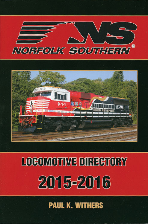 2015-2016 Norfolk Southern Locomotive Directory -- Softcover, 208 Pages