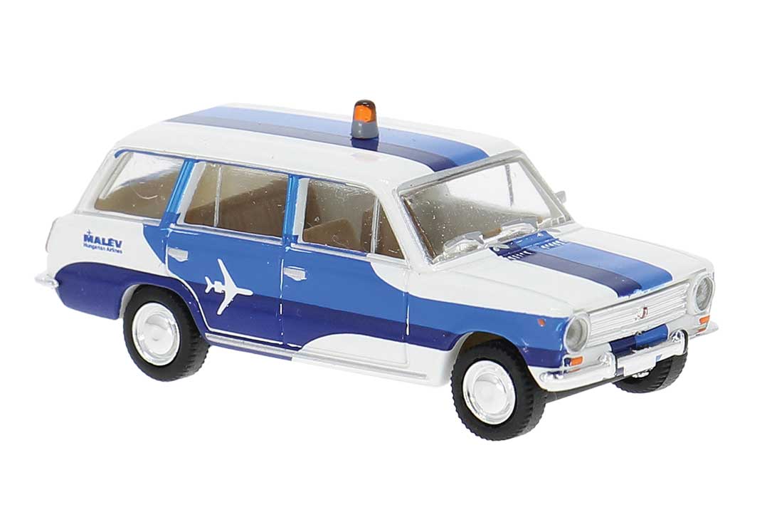 Lada 2102 Kombi Station Wagon - Assembled -- Malev (white, blue)-1