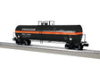 50' Tank Car - 3-Rail - Ready to Run -- Procor PROX #28040 (black, orange)-1