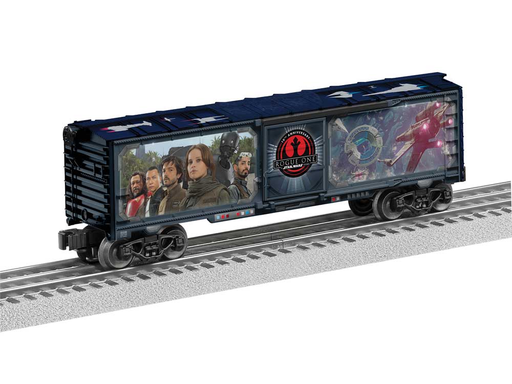 Steel Boxcar - 3-Rail - Ready to Run -- Star Wars Rogue One 10th Anniversary-1