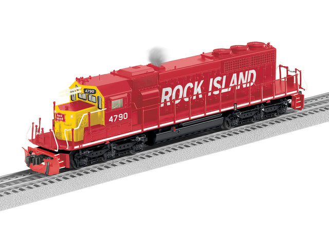 EMD SD40-2 - 3-Rail w/Legacy Sound, Control & Smoke -- Rock Island #4790 (red, white, yellow)-1