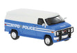 1970s GMC Verdura Cargo Van - Assembled -- New York Police Department NYPD (blue, white)-1