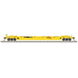 40' Rebuilt Well Car - 2-Rail - Ready to Run - Premier -- TTX (yellow, red, Forward Thinking Logo)-1