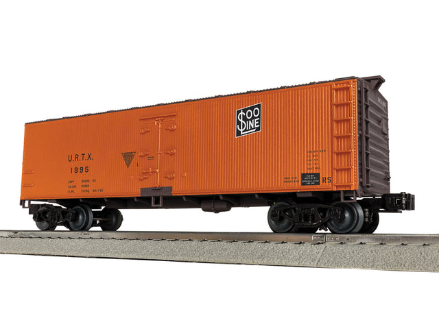 Wood Reefer - 3-Rail - Ready to Run -- Soo Line #1995 (orange, Boxcar Red)-1
