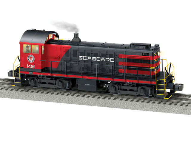 Alco S4 - 3-Rail w/Legacy Sound & Control -- Seaboard Air Line #1491 (black, red)-1
