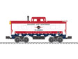 Class N8 Cupola Caboose - 3-Rail - Ready to Run -- Reading and Northern #94850 (Semiquincentennial America 250, red, white, blu-1