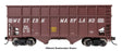 36' Wood Chip Hopper - Ready to Run -- Western Maryland #2909 (Boxcar Red)-1