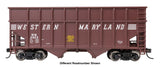 36' Wood Chip Hopper - Ready to Run -- Western Maryland #2909 (Boxcar Red)-1