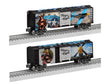 Steel Boxcar - 3-Rail - Ready to Run -- Wings of Angels - Jessie (black, gray, blue, car)-1