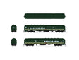 Heavyweight Coach-Baggage Combine - Ready to Run -- Northern Pacific #1195 (green, gray)-1
