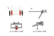 Fire Department Hose Reels Etc. Set - Kit -- 5 Parts (silver, black, white, red)-1