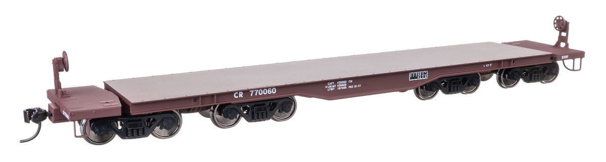 66' Heavy-Duty 4-Truck Flatcar - Ready to Run -- Conrail #770060