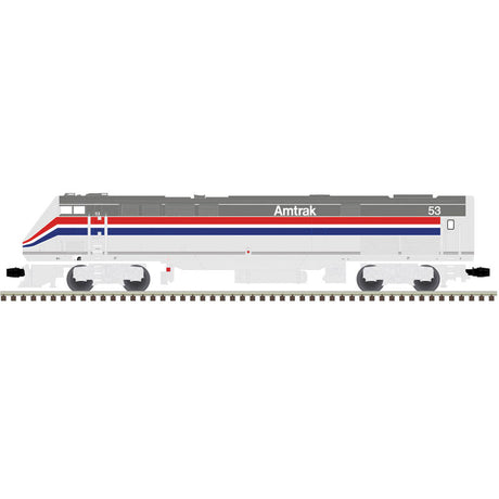 GE P42 Genesis - 2-Rail - Proto-Sound 3.0 & DCS - Premier(TM) -- Amtrak #53 (Phase III, silver, red, white, blue, gray)-1