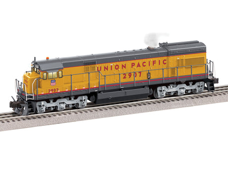 GE U30C- 3-Rail - Legacy Sound, Smoke and Control -- Union Pacific #2907 (Armour Yellow, gray, red, Large Lettering)-1