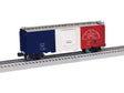 40' Plug-Door Boxcar - 3-Rail - Ready to Run -- American Colloid LOVX #7297 (Bicentennial, red, white, blue)-1
