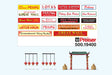Chinese Resturant Accessory Set -- Signs/Pogoda Entrance pkg(23)-1