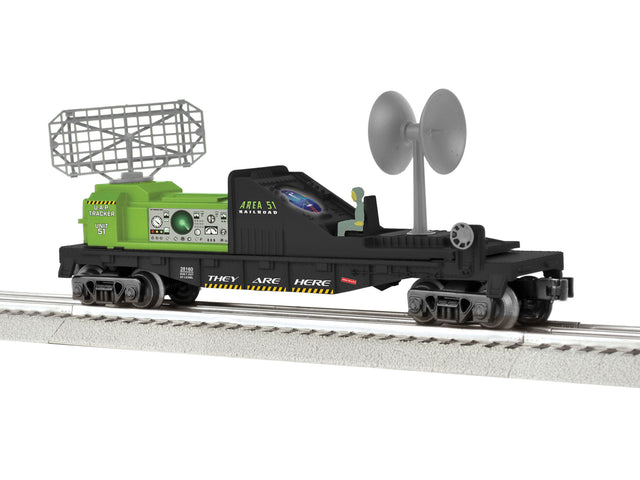Radar Car - 3-Rail - Ready-to-Run -- Area 51 #51 (black, green)-1