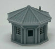 Octagon Building with Roof -- Kit - Unpainted Cast Resin-1