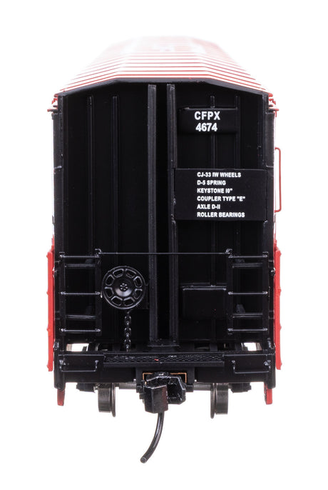 56' Thrall All-Door Boxcar - Ready to Run -- Canfor (Red) #4674-3