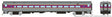 Comet Coach - Ready to Run -- MBTA #1607 (gray, purple, yellow)-1