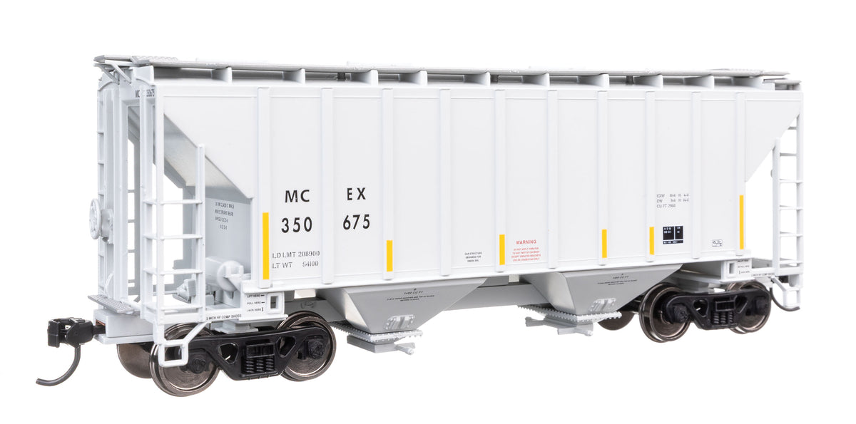 37' 2980 Cubic-Foot 2-Bay Covered Hopper - Ready to Run -- MCEX #350675-1