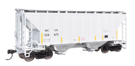 37' 2980 Cubic-Foot 2-Bay Covered Hopper - Ready to Run -- MCEX #350675-1