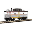 C&O-Style Steel Center-Cupola Caboose - 3-Rail - Ready to Run - Trainman(R) -- Genesee Valley Transportation (gray, white, black)-1
