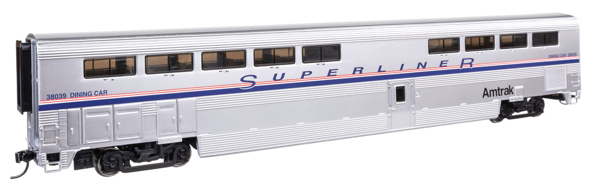 85' Bombardier Superliner II Diner - Lighted - Ready to Run -- Amtrak(R) (Phase IV) #38039