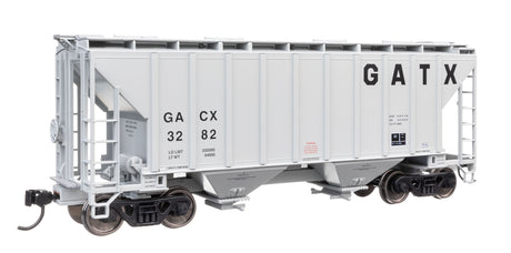 37' 2980 Cubic-Foot 2-Bay Covered Hopper - Ready to Run -- CACX #3282-1