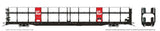 NSC 89' Bi-Level Auto Rack 6-Pack - Ready to Run -- Canadian Pacific (black, Action Red, white)-2