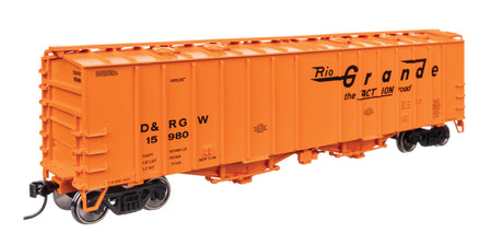 50' 2-Bay Airslide(R) Covered Hopper - Ready to Run -- Denver & Rio Grande Western(TM) #15980-2