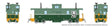 Squamish Caboose - Ready to Run -- Pacific Great Eastern #1861  (2-Tone Green, Gray Map)-1