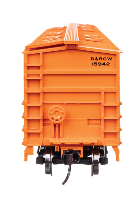 50' 2-Bay Airslide(R) Covered Hopper - Ready to Run -- Denver & Rio Grande Western(TM) #15942-3