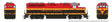 EMD GP40 - Sound and DCC -- Kansas City Southern #2838 (Southern Belle, red, black, yellow, silver)-1