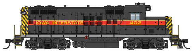 EMD GP9 Phase II with Chopped Nose - Standard DC -- Iowa Interstate #402-1