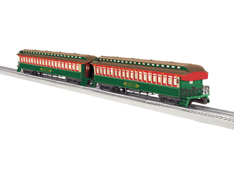 Wood Coach & Observation Set - 3-Rail - Ready to Run -- Pennsylvania Railroad Set C Orleand, Veritas (Yellow Kid Scheme)-1