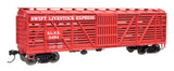 40' Wood Stock Car with Dreadnaught ends - Ready to Run -- Swift #3484-2