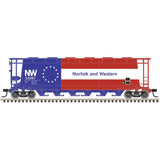 3-Bay Cylindrical Hopper - 2-Rail - Ready to Run - Master(R) -- Norfolk & Western #33267 (Fantasy Bicentennial, red, blue, white)-2