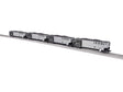 Bathtub Coal Gondola w/Load 4-Pack - 3-Rail - Ready to Run -- BNSF Railway #668043, 663082, 663129, 668195 (Early, silver, black)-1