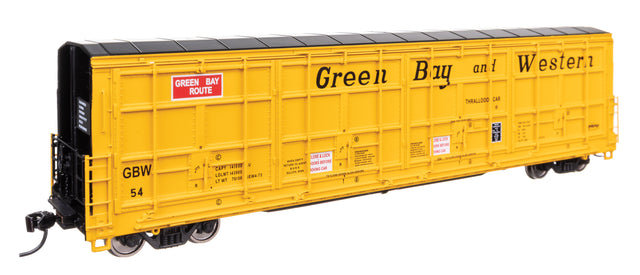 56' Thrall All-Door Boxcar - Ready to Run -- Green Bay & Western #54-1