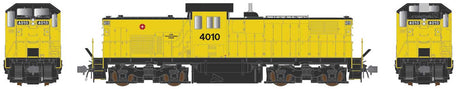 Alco C415 - LokSound V5 and DCC -- Ohio River Terminal #4010 (Ex-BN, yellow, black)-1