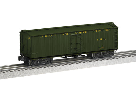 Wood Milk Reefer - 3-Rail - Ready to Run -- Chicago & North Western #1956 (Pullman Green)-1