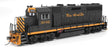 EMD GP35 Low Nose - Sound and DCC - Paragon4(TM) -- Denver & Rio Grande Western #3042 (As-Delivered, black, Aspen Gold)-1