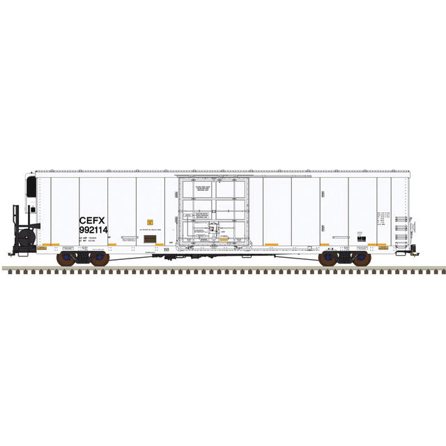 Trinity 64' Reefer 4-Pack - 3-Rail - Ready to Run - Master(R) -- CIT Group/Capital Finance 992115, 992117, 992130, 992138 (white, black)-1
