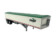 39' Covered Grain Trailer - Assembled -- Cargill (white, green)-1