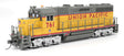 EMD GP35 Low Nose - Standard DC - Stealth -- Union Pacific #747 (Armour Yellow, gray, red, 1980s Large Roadname)-1