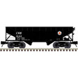 Offset-Side 2-Bay Hopper - 2-Rail - Ready to Run - Premier(R) -- Lehigh & New England (black, white, red, Egg Logo)-1